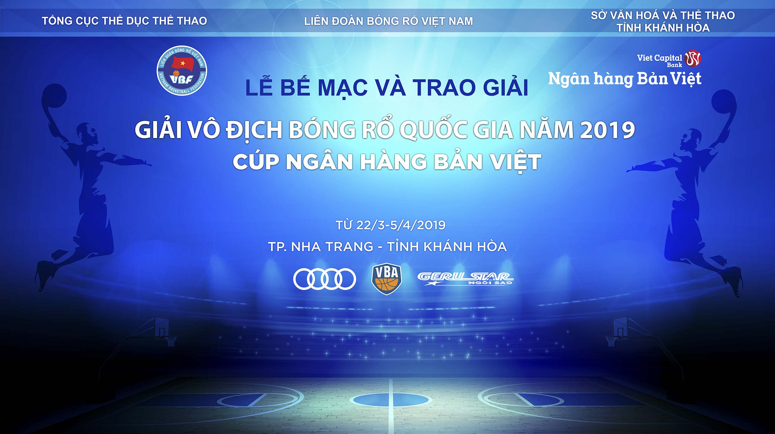Thư cảm ơn các Nhà tài trợ Giải Vô địch Bóng rổ Quốc gia năm 2019 - Cúp Ngân hàng Bản Việt