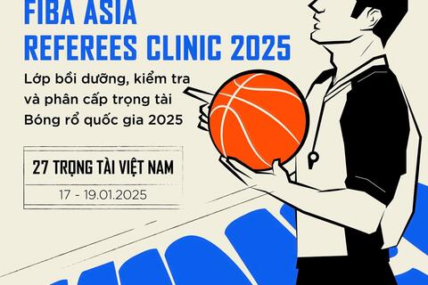 LỚP BỒI DƯỠNG, KIỂM TRA TRỌNG TÀI BÓNG RỔ VIỆT NAM