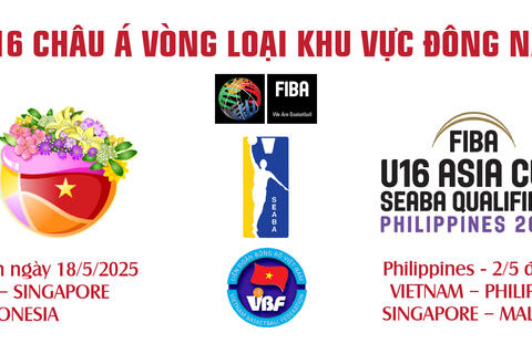 GIẢI BÓNG RỔ U16 CHÂU Á VÒNG LOẠI KHU VỰC ĐÔNG NAM Á NĂM 2025