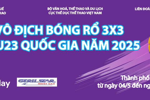 Kết quả chung cuộc Giải Vô địch Bóng rổ 3x3 U20 và U23 Quốc gia năm 2025.