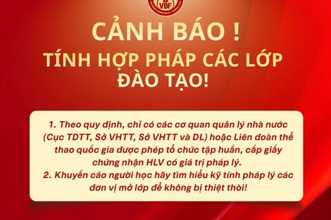 CẢNH BÁO TÍNH HỢP PHÁP CÁC LỚP ĐÀO TẠO !
