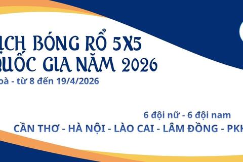 GIẢI VÔ ĐỊCH BÓNG RỔ 5X5 CÁC ĐỘI MẠNH QUỐC GIA NĂM 2026