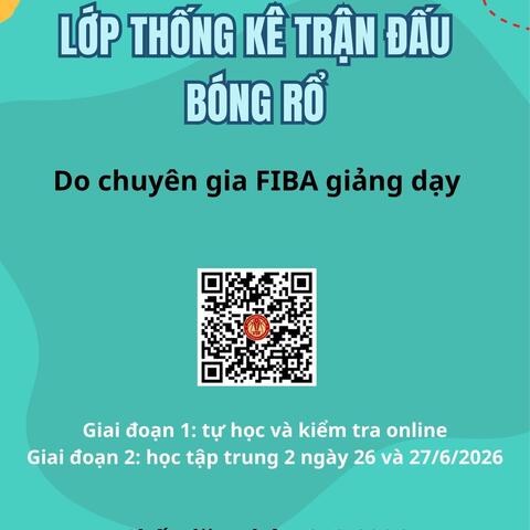 Tổ chức lớp đào tạo, bồi dưỡng chuyên viên thống kê trận đấu Bóng rổ