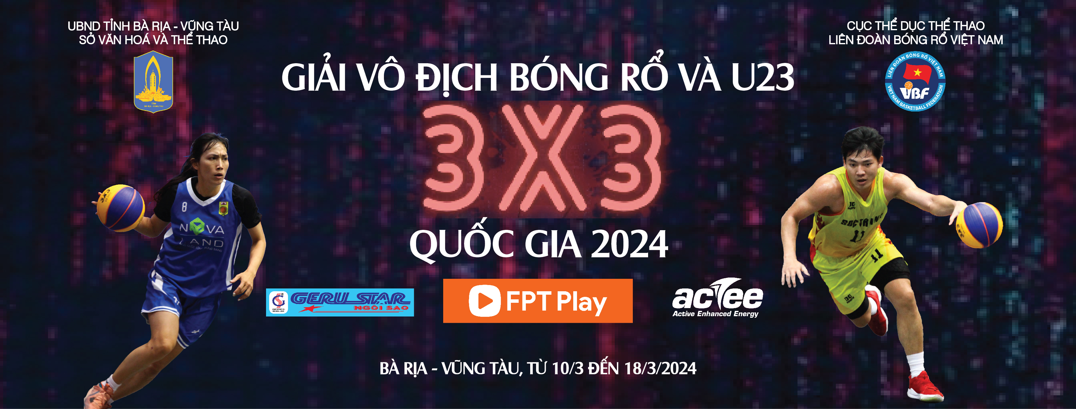 GIẢI VÔ ĐỊCH BÓNG RỔ 3X3 U23 QUỐC GIA NĂM 2024