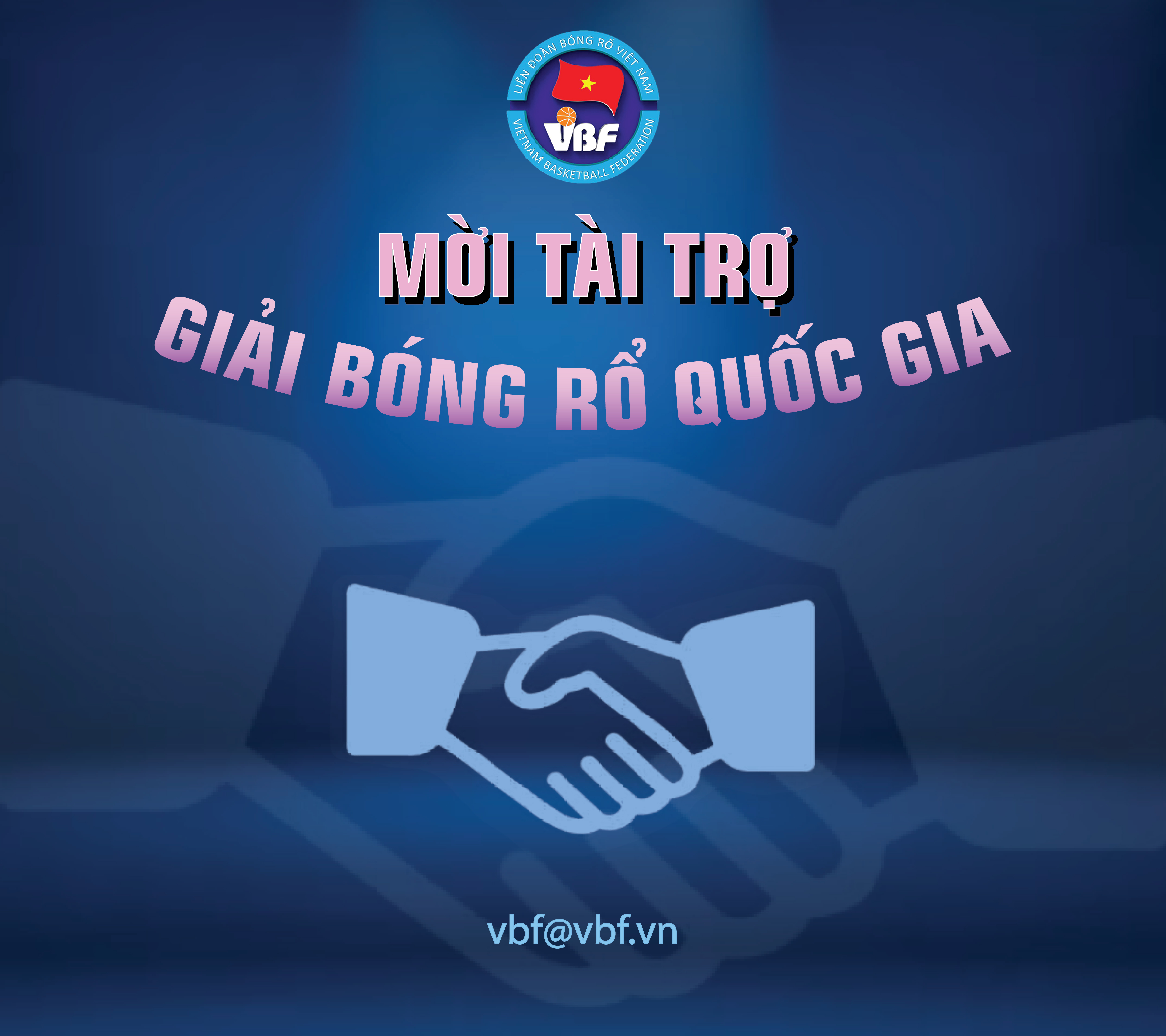 Mời tài trợ giải bóng rổ quốc gia.