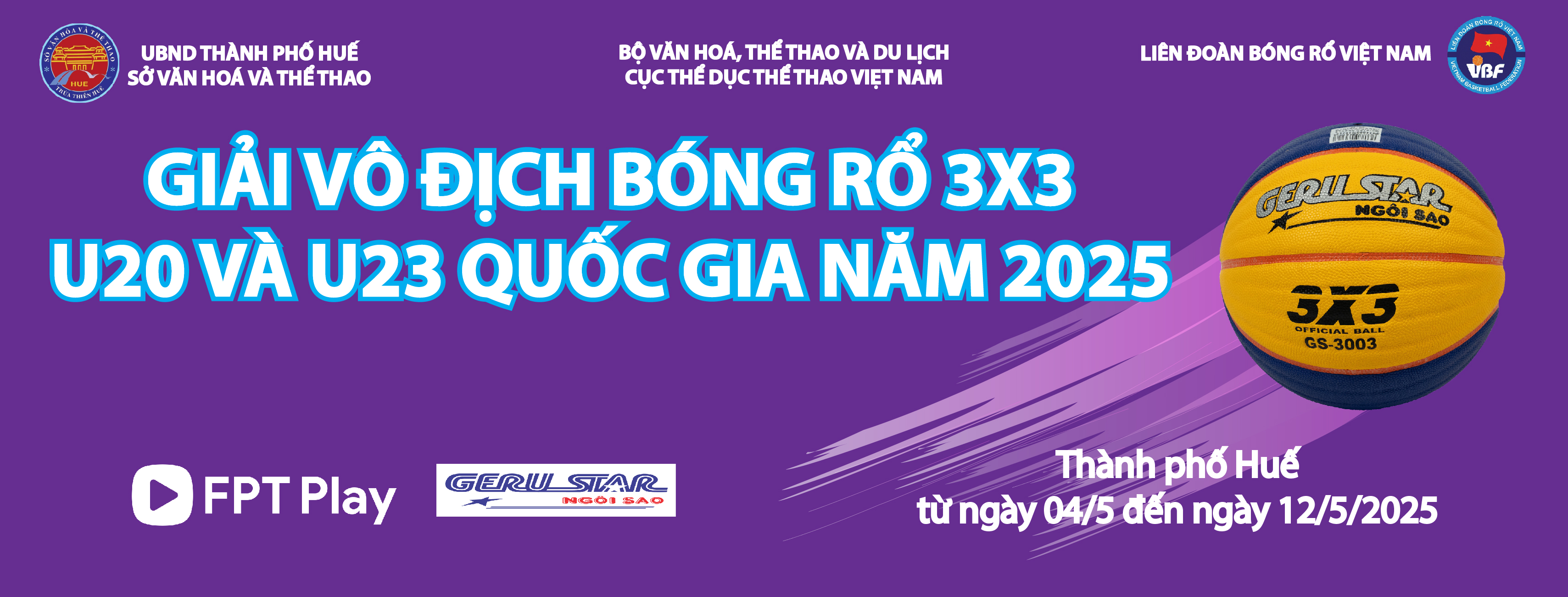 Kết quả chung cuộc Giải Vô địch Bóng rổ 3x3 U20 và U23 Quốc gia năm 2025.
