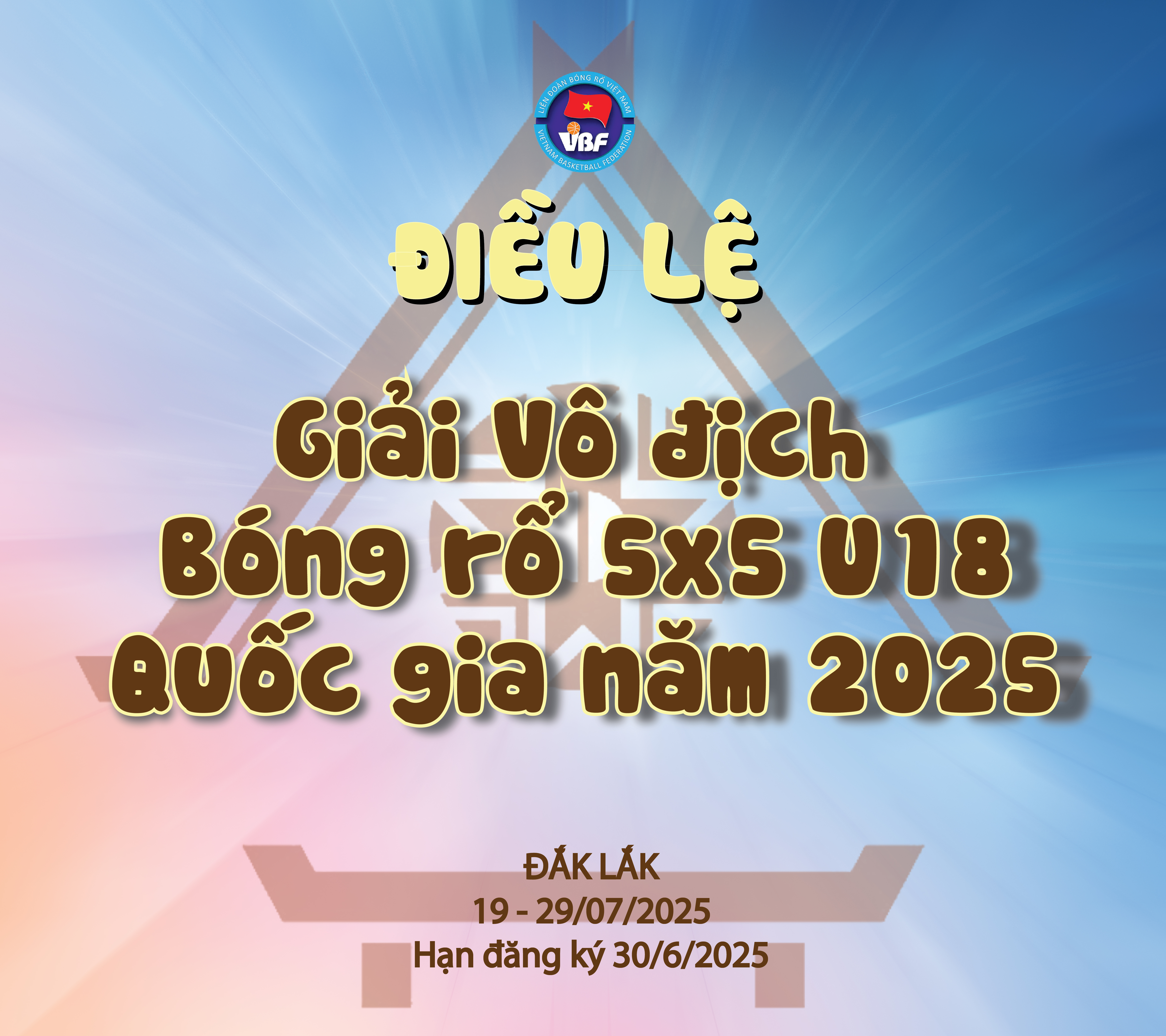 Điều lệ Giải Vô địch Bóng rổ 5x5 U18 Quốc gia năm 2025