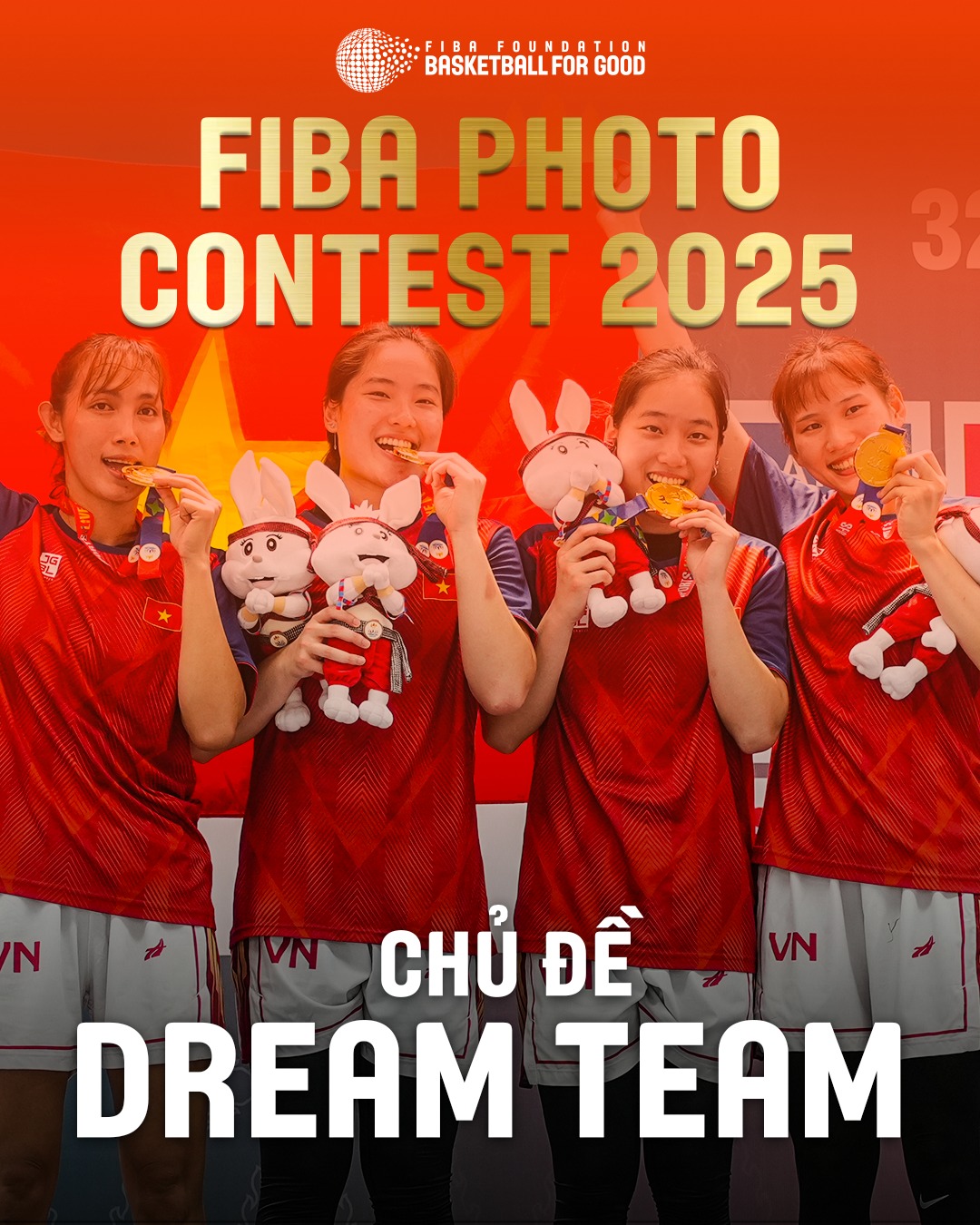 LIÊN ĐOÀN BÓNG RỔ VIỆT NAM LAN TỎA CUỘC THI ẢNH FIBA 2025 – CHỦ ĐỀ CHÍNH “DREAM TEAM”