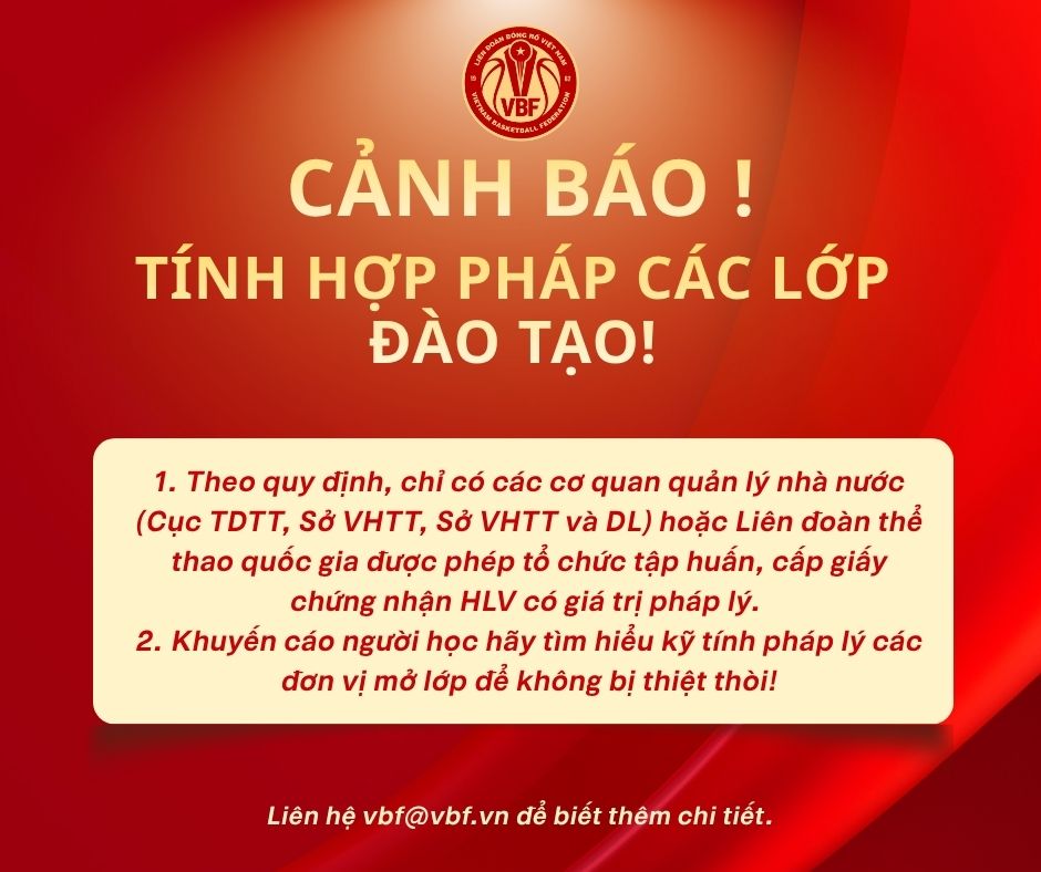 CẢNH BÁO TÍNH HỢP PHÁP CÁC LỚP ĐÀO TẠO !