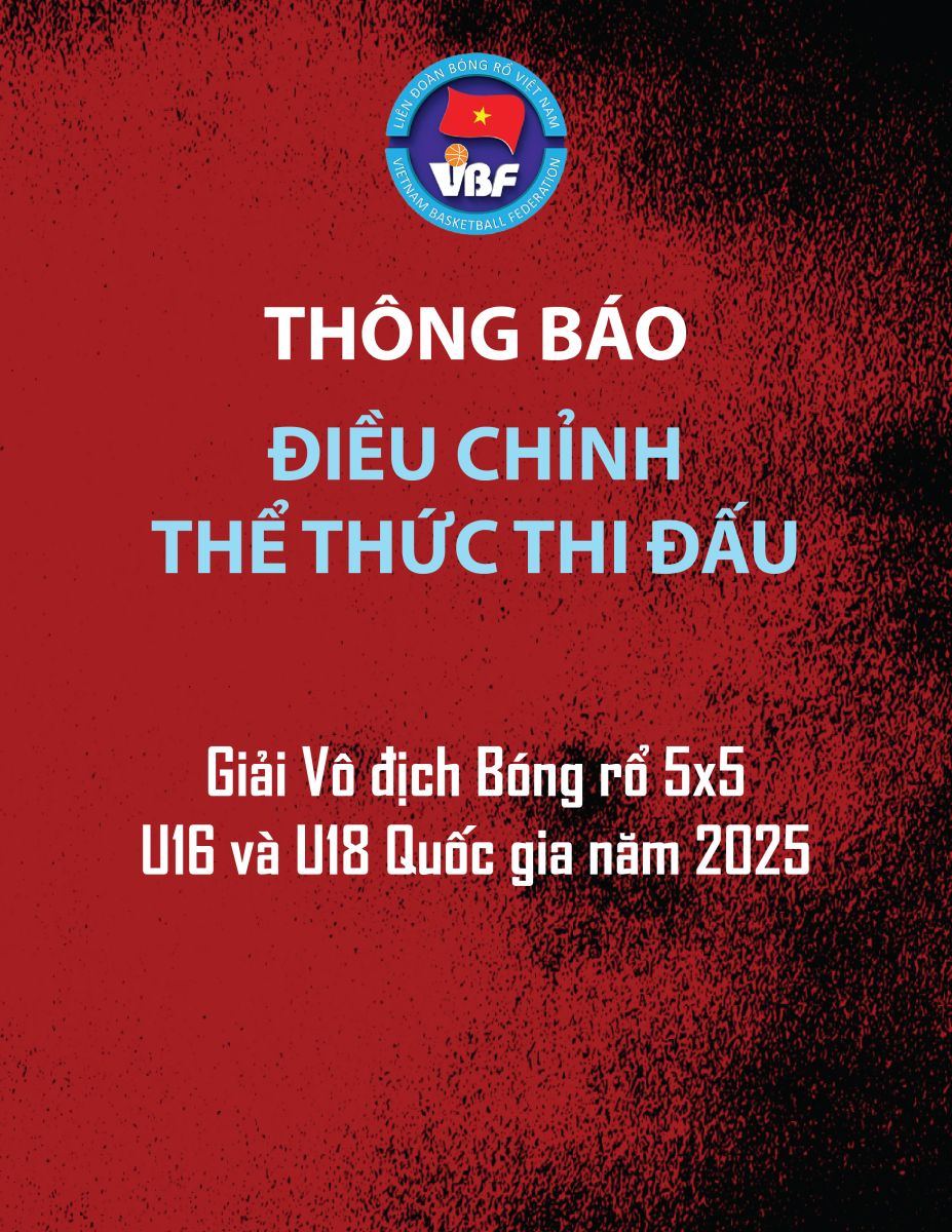 Thông báo điều chỉnh Thể thức thi đấu